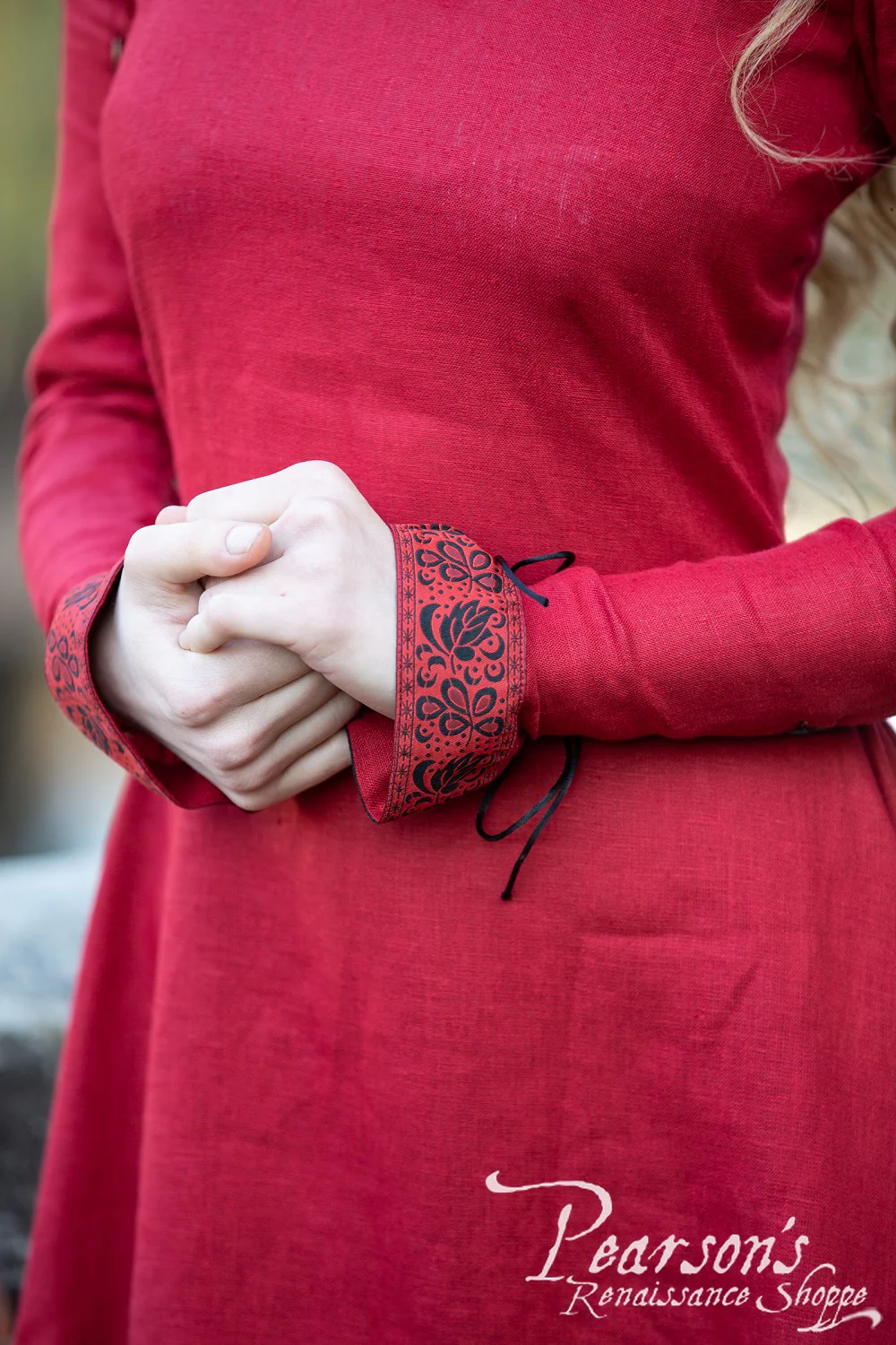 Autumn Princess Linen Dress - Image 11