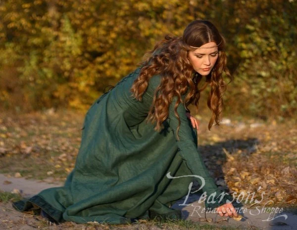 Autumn Princess Linen Dress - Image 5