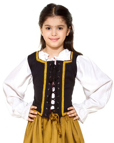 Girls Reversible Pirate Bodice - Image 6