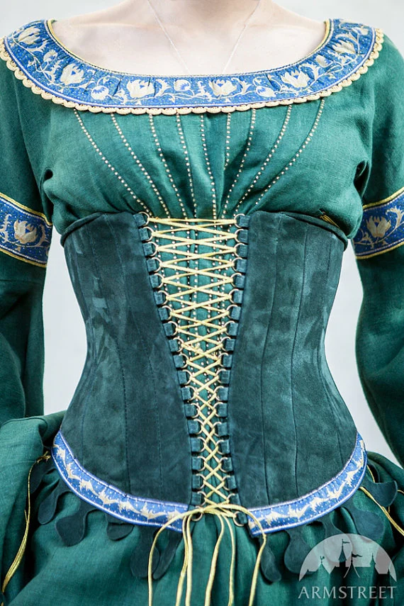 Lady of the Lake Suede Corset Belt - Image 4