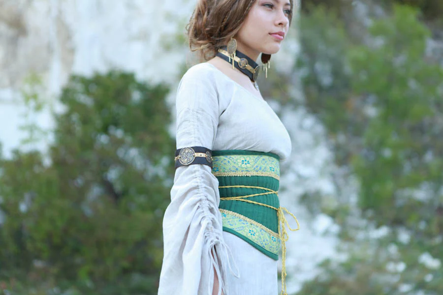 Leather & Brass Bicep Bracelet - Image 3