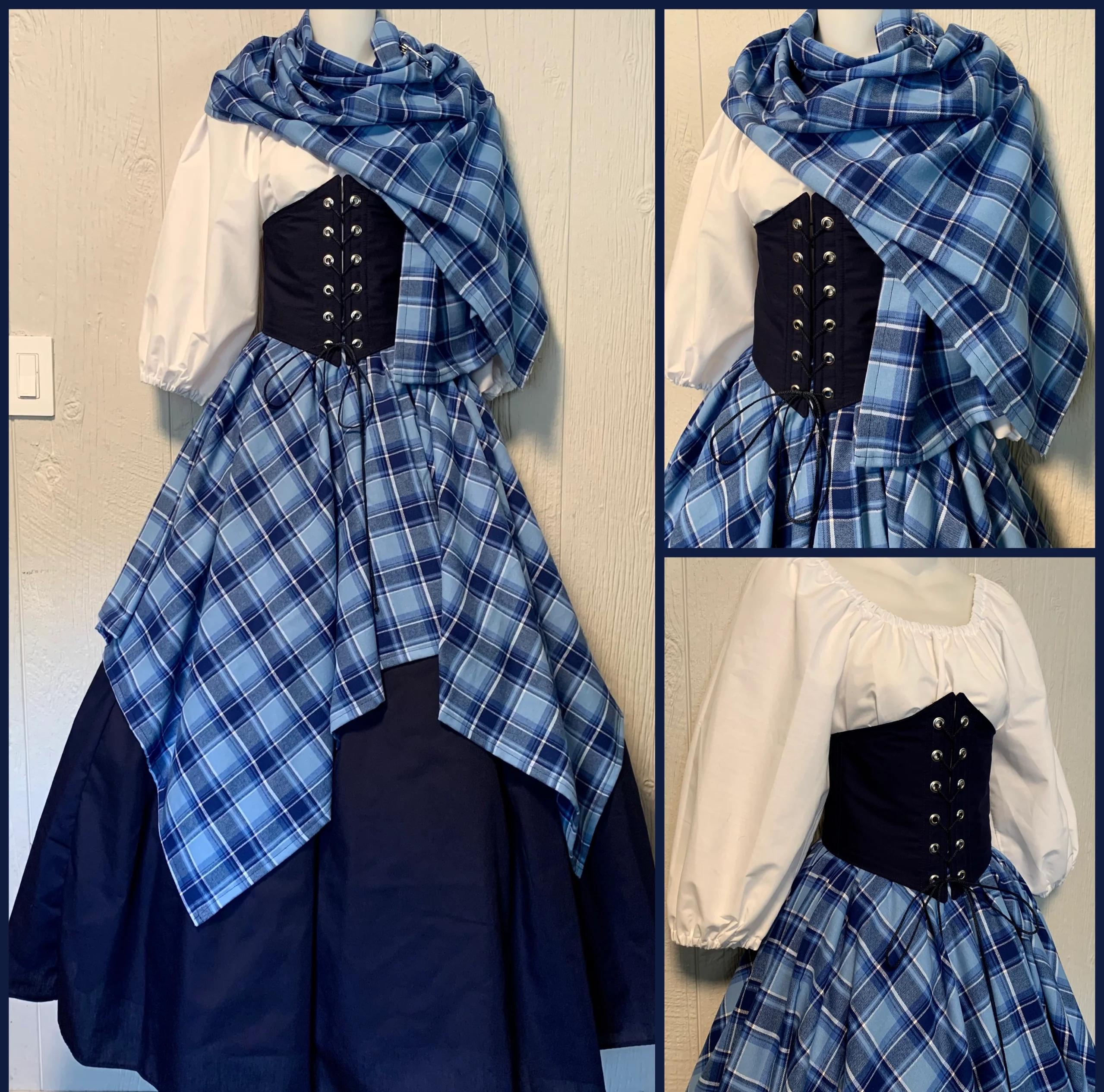 Plaid Fantasy Cincher Set - Image 5