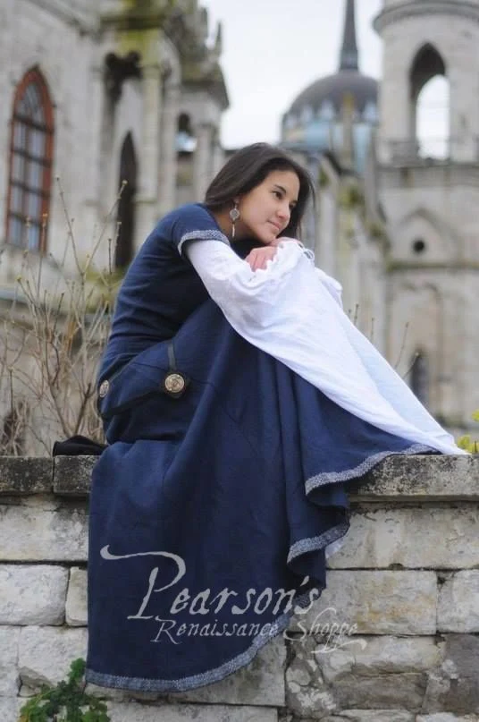 Flax Linen Medieval Dress - The Archeress - Image 7