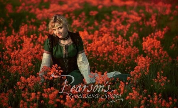 Flax Linen Medieval Dress - The Archeress - Image 8